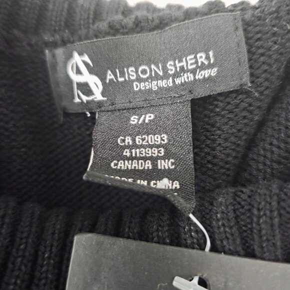 Alison Sheri Womens Grey Sweater With Pink Heart Size S/P Wool & Polyester Blend - Picture 5 of 12